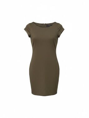 Alice + Olivia Employed Bodycon Cap-Sleeve Army Green Mini Dress NWT Size 10